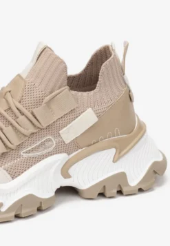 Ciemnobeżowe Sneakersy Kharena