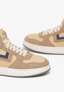 Ciemnobeżowe Sneakersy Maeramia
