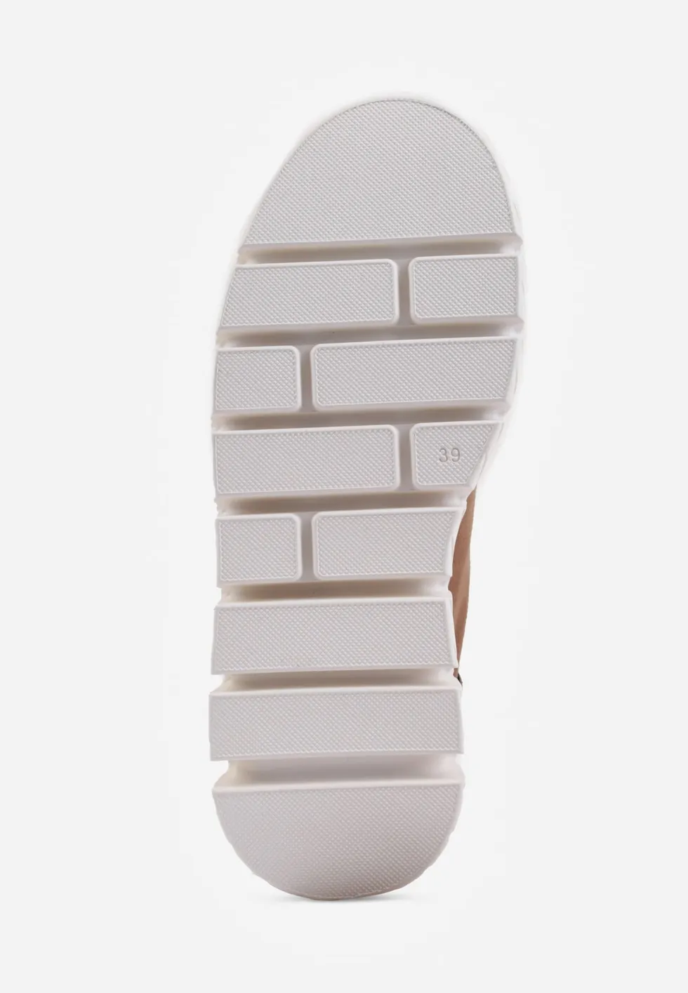 Ciemnobeżowe Sneakersy VICES na Platformie Typu Chunky Tassi