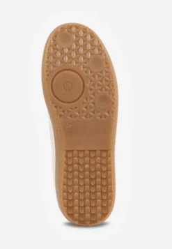 Ciemnobeżowe Sneakersy w Stylu Tenisówek z Paskami Danareth