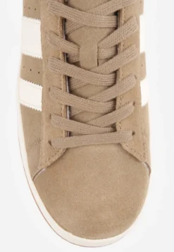 Ciemnobeżowe Sneakersy z Paskami po Bokach Zefirau