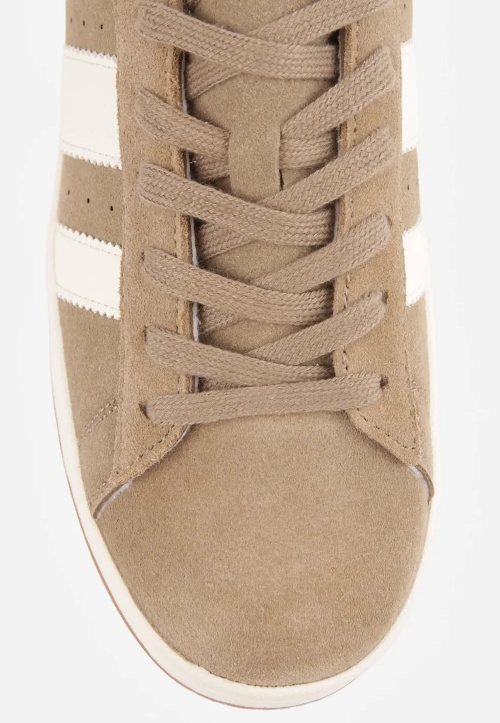 Ciemnobeżowe Sneakersy z Paskami po Bokach Zefirau