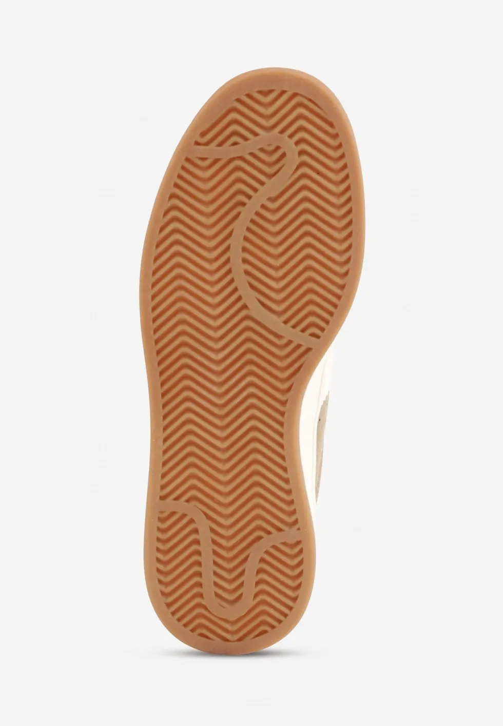 Ciemnobeżowe Sneakersy z Paskami po Bokach Zefirau