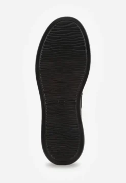 Ciemnobeżowe Zamszowe Sneakersy Chunky na Platformie Teslara