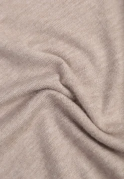 Ciemnobeżowy Sweter z Bawełną w Minimalistycznym Stylu Radeken