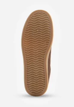 Ciemnobrązowe Sneakersy VICES Typu Tenisówki na Platformie z Paskami po Bokach Zidilla