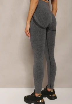Ciemnoszare Legginsy Podkreślające Pośladki Push-Up Invia