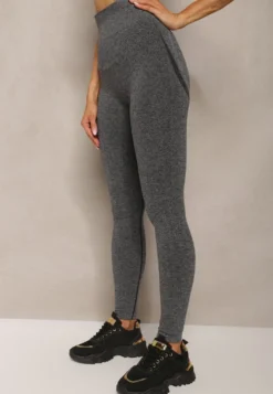 Ciemnoszare Legginsy Podkreślające Pośladki Push-Up Invia
