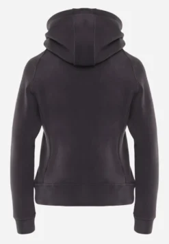 Ciemnoszary Polar Bluza z Kapturem w Stylu Sportowym Aproxia