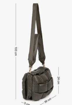 Ciemnozielona Torebka na Ramię Typu Puffer Bag Norriva