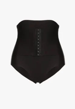 Czarna Bielizna modelująca Majtki Typu Figi High Waist Salanovia