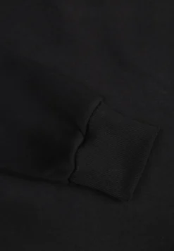 Czarna Bluza Basic Ocieplana Polarem Kaianna