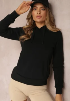 Czarna Bluza z Kapturem Medo