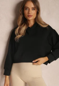 Czarna Bluza z Kapturem Paranero