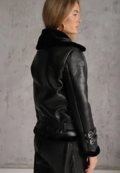 Czarna Kurtka Biker Adadina