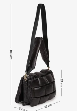 Czarna Torebka na Ramię Typu Puffer Bag Norriva