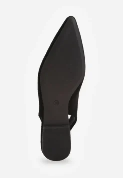 Czarne Balerinki Typu Slingback Diarin