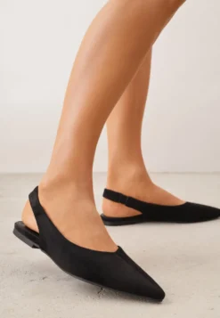 Czarne Balerinki Typu Slingback Diarin