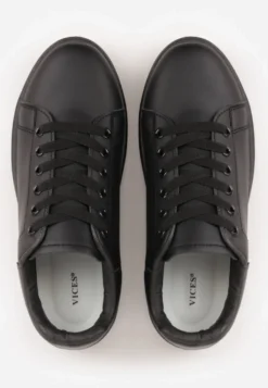 Czarne Casualowe Sneakersy na Platformie ze Sznurowaniem Tialorae