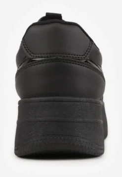 Czarne Casualowe Sneakersy Vices na Niskiej Platformie Torila