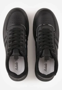 Czarne Casualowe Sneakersy Vices na Niskiej Platformie Torila