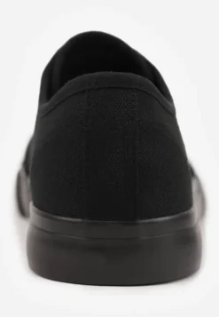 Czarne Casualowe Trampki w Stylu Basic Tulipmeadow