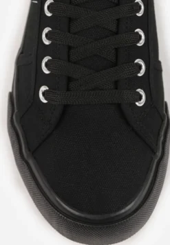 Czarne Casualowe Trampki w Stylu Basic Tulipmeadow