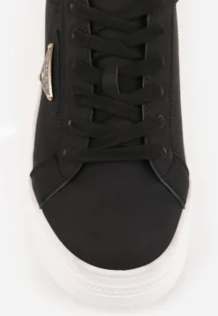 Czarne Chunky Sneakersy VICES na Platformie z Ozdobą w Kształcie Gwiazdki Anatale