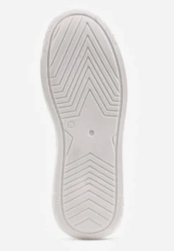 Czarne Chunky Sneakersy VICES na Platformie z Ozdobą w Kształcie Gwiazdki Anatale