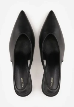 Czarne Czółenka Sandały Vices na Szpilce Slingback Kolliva