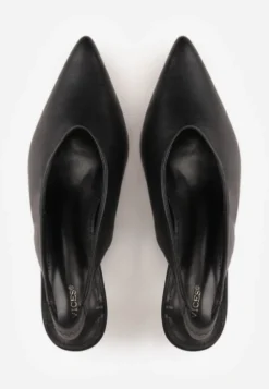 Czarne Czółenka Sandały Vices na Kaczuszce Typu Slingback Liluriela