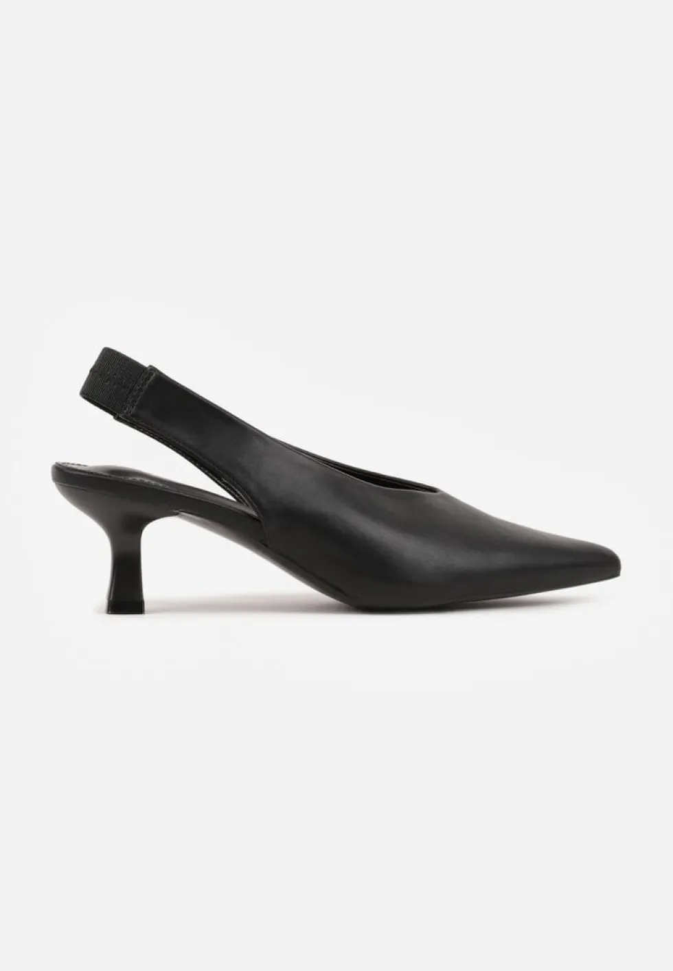 Czarne Czółenka Sandały Vices na Kaczuszce Typu Slingback Liluriela