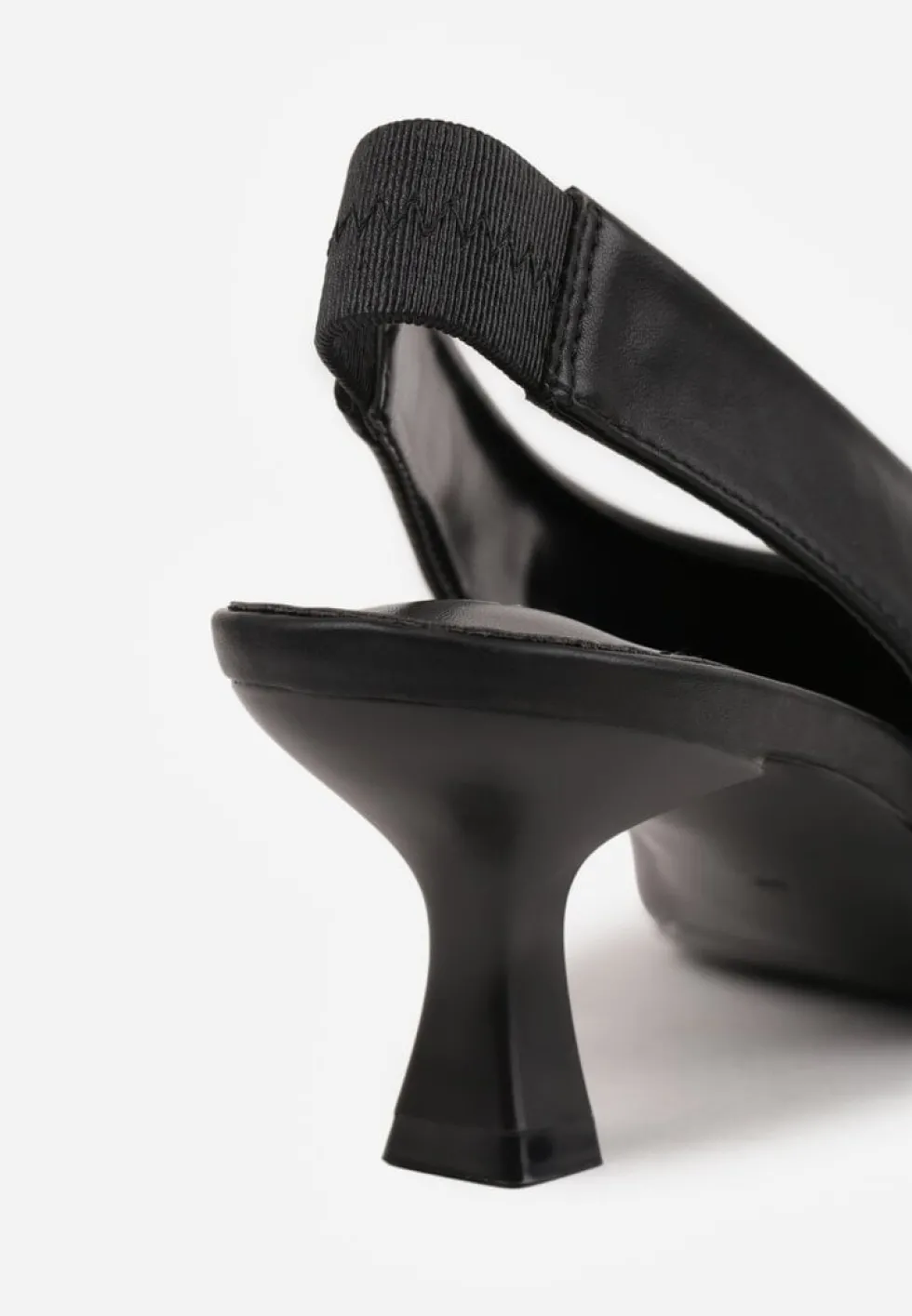 Czarne Czółenka Sandały Vices na Kaczuszce Typu Slingback Liluriela