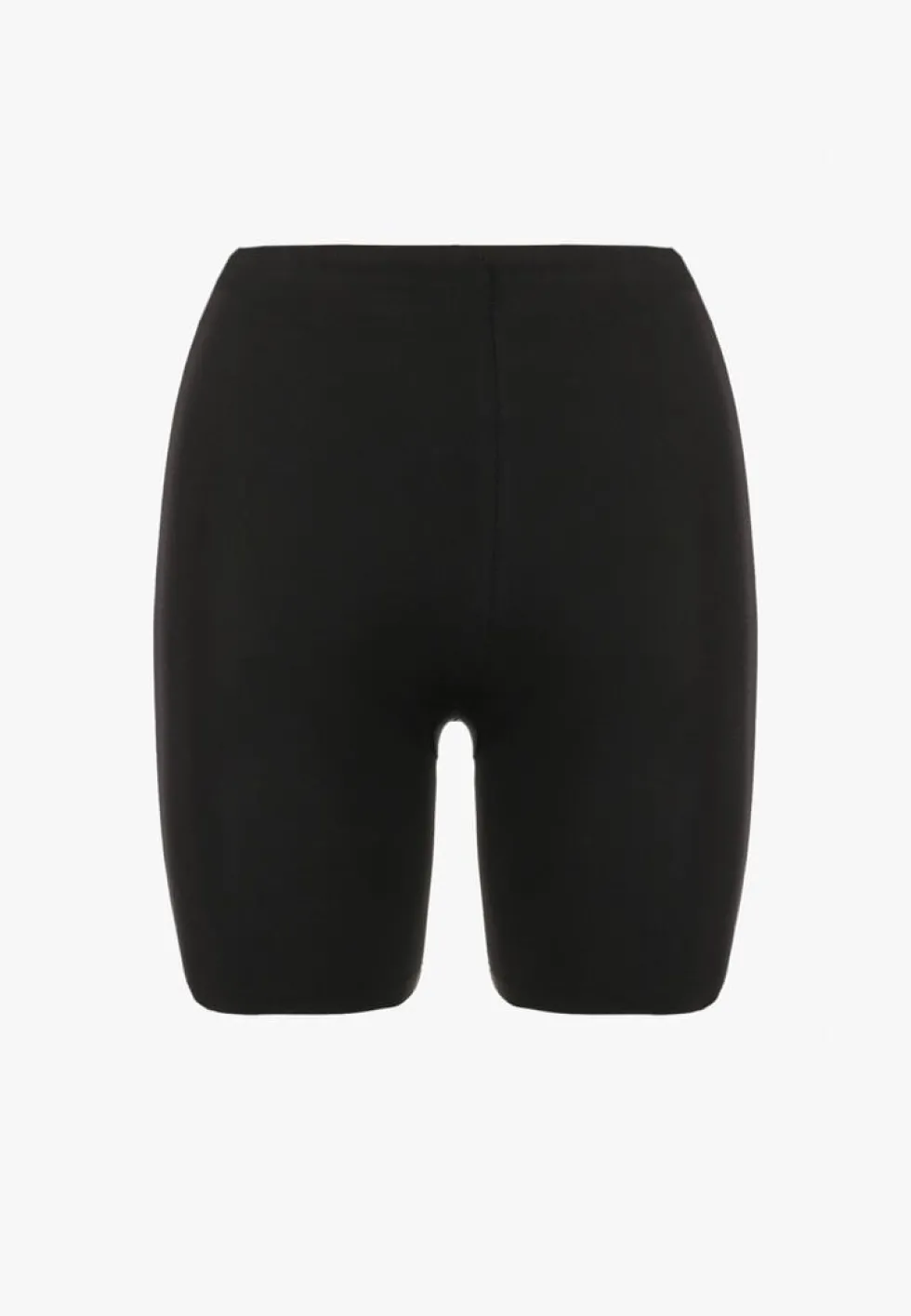 Czarne Elastyczne Szorty Biker Modelujące High Waist Swierisa