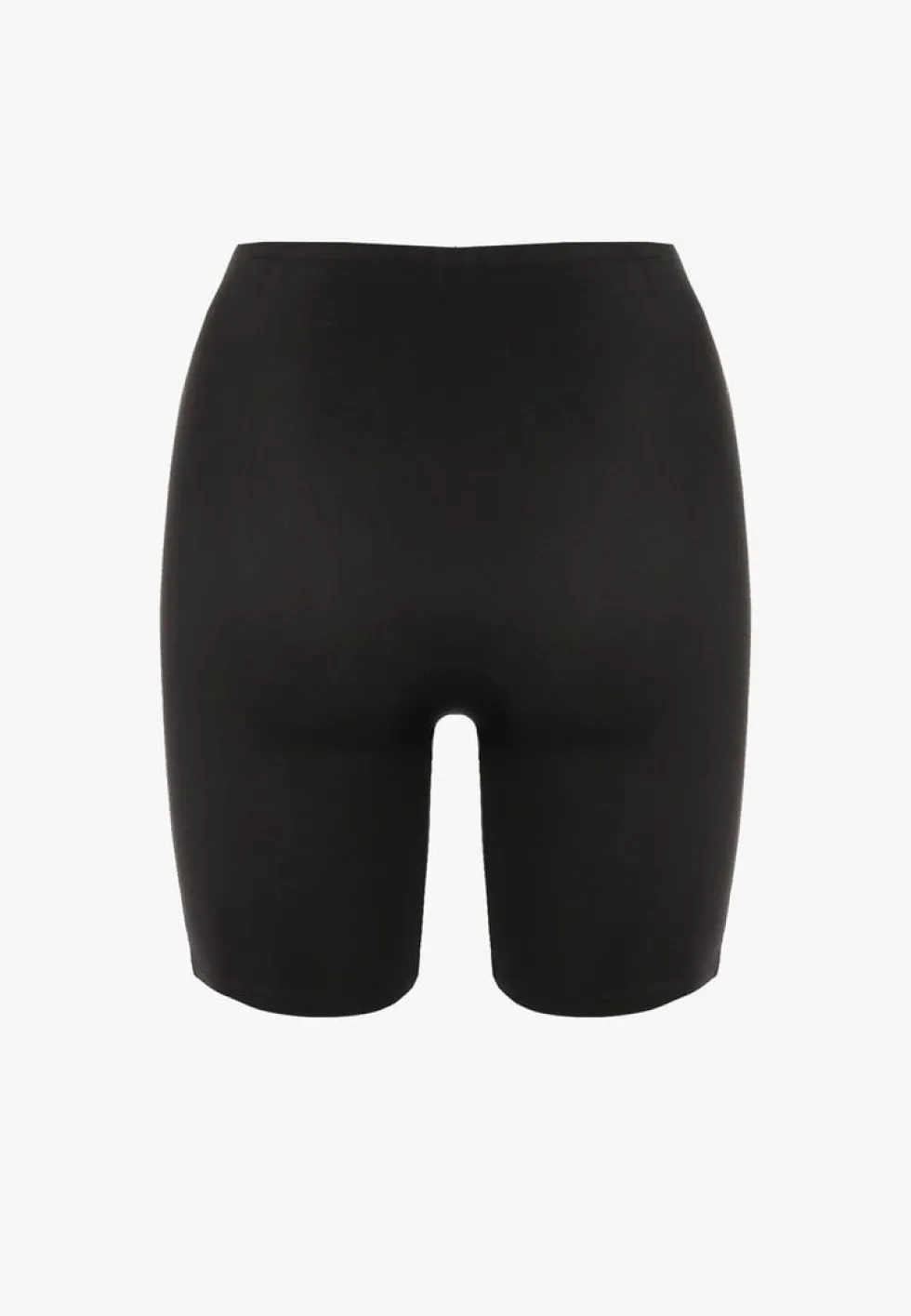 Czarne Elastyczne Szorty Biker Modelujące High Waist Swierisa