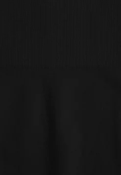 Czarne Elastyczne Szorty Biker High Waist Diovien