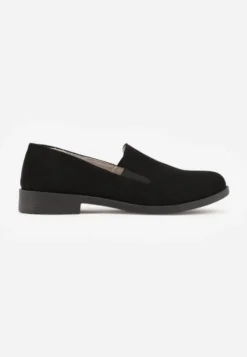 Czarne Eleganckie Mokasyny w Stylu Loafersów Wiallara