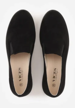 Czarne Eleganckie Mokasyny w Stylu Loafersów Wiallara