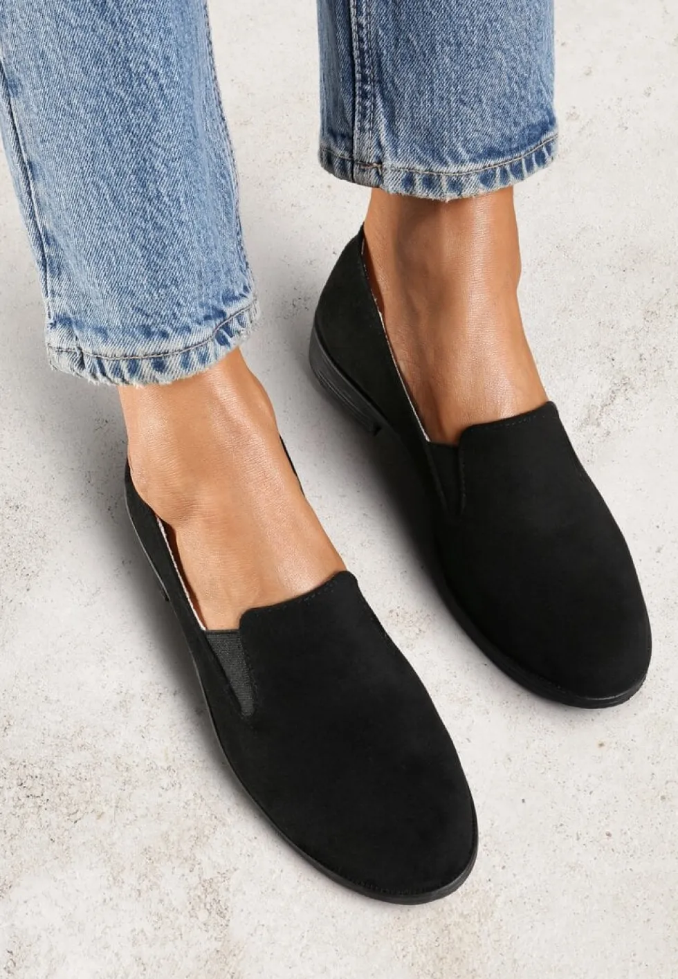 Czarne Eleganckie Mokasyny w Stylu Loafersów Wiallara