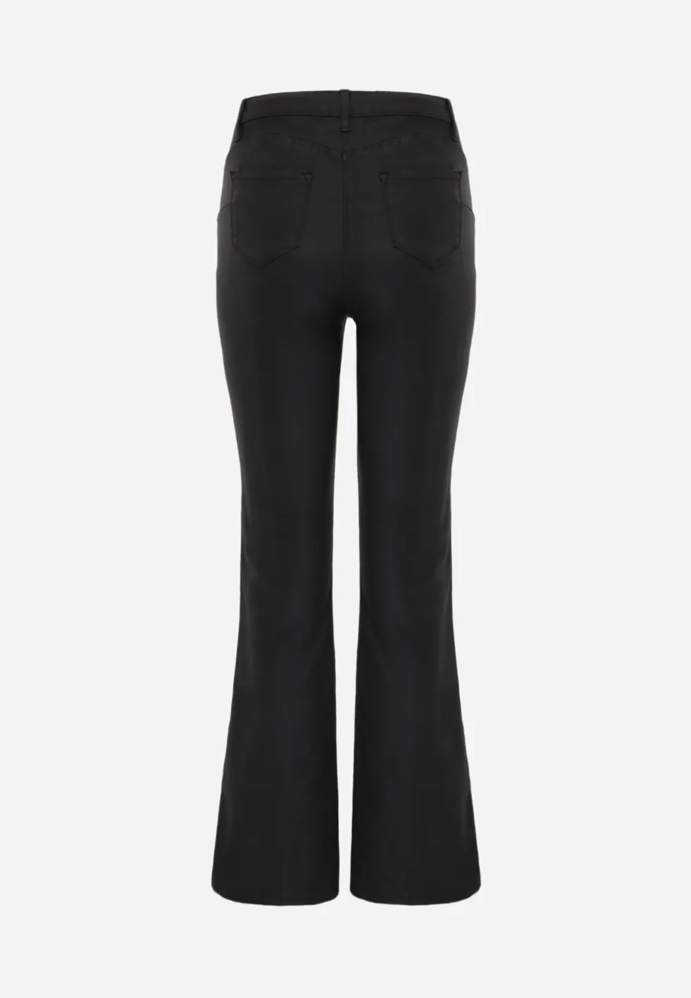 Czarne Jeansy Flare w Stylu 90s High Waist z Kieszeniami Audrani