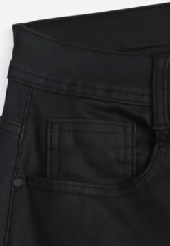 Czarne Jeansy Mom Fit Basic z Kieszeniami Adresa