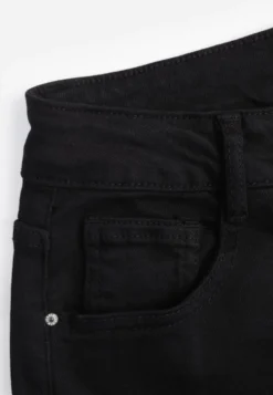 Czarne Jeansy Mom Fit High Waist Kasena