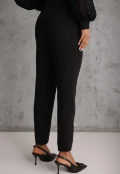Czarne Klasyczne Spodnie VICES Garniturowe High Waist Dimaia