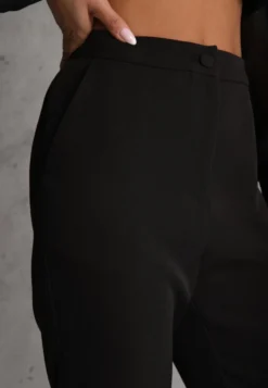 Czarne Klasyczne Spodnie VICES Garniturowe High Waist Dimaia