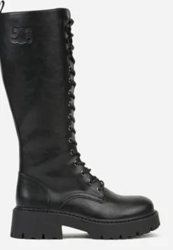Czarne Kozaki VICES Typu Workery w Grungowym Stylu Unalira