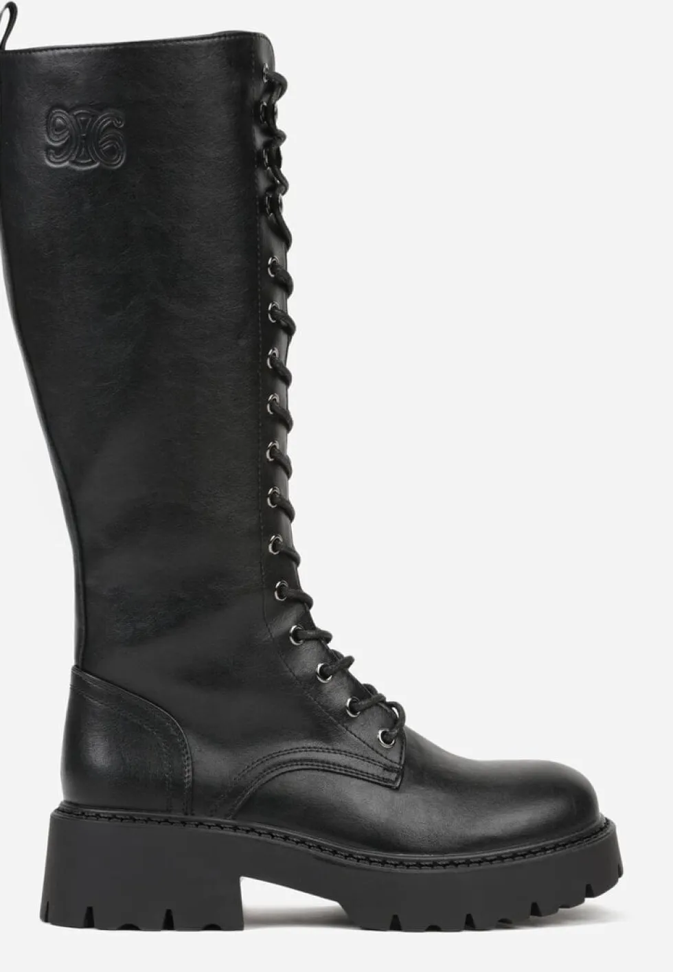 Czarne Kozaki VICES Typu Workery w Grungowym Stylu Unalira