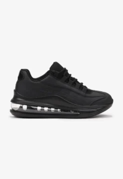 Czarne Matowe Sneakersy Gineros