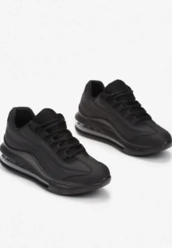 Czarne Matowe Sneakersy Gineros