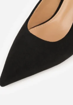 Czarne Sandały na Szpilce w Stylu Slingback Tarosie