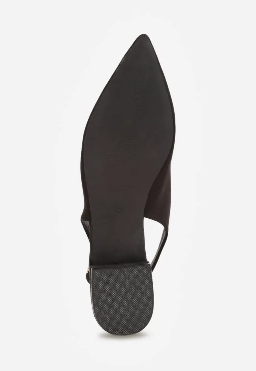 Czarne Sandały Slingback Vices z Wkładką ze Skóry Naturalnej Annisae